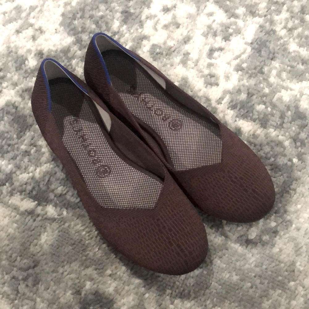 Rothys Truffle Python flats size 10 retired